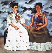 Frida Kahlo The two Fridas painting